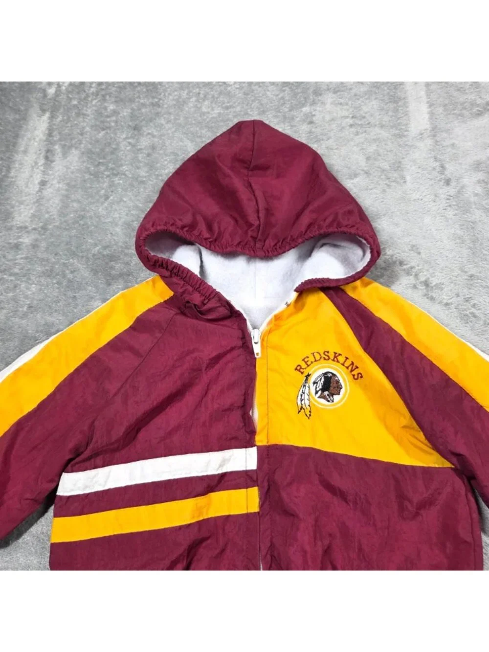 Vintage Washington Redskins Jacket 2T Babyfair Lined Hooded Windbreaker 90s